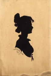 Silhouette von Madame Olivette Sterne, 1814